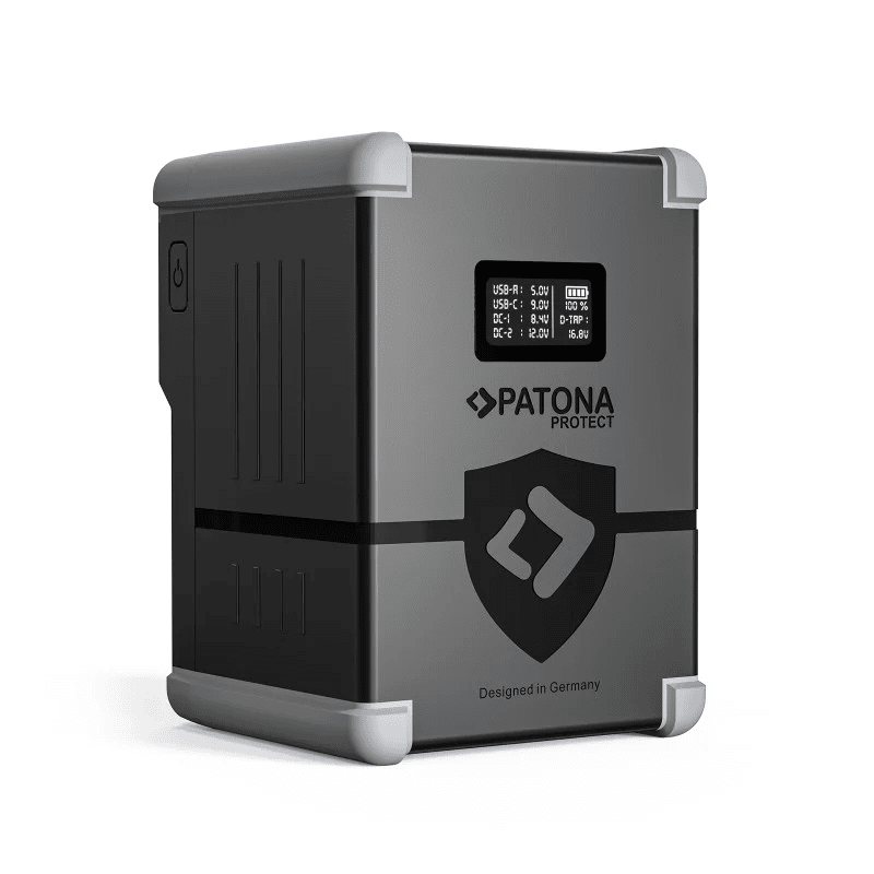 PATONA PROTECT Akumulator V-Mount V150-PD100 148Wh D-Tap USB-C USB-A 2xDC-out OLED PATONA PROTECT Akumulator V-Mount V150-PD100 148Wh D-Tap USB-C USB-A 2xDC-out OLED