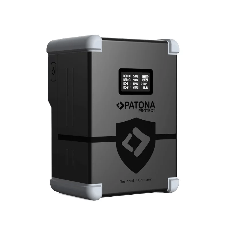 PATONA PROTECT Akumulator V-Mount V99-PD100 99Wh D-Tap USB-C USB-A 2xDC-out OLED PATONA PROTECT Akumulator V-Mount V99-PD100 99Wh D-Tap USB-C USB-A 2xDC-out OLED