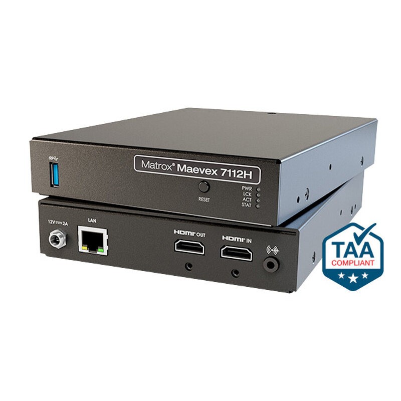 Matrox Maevex 7112H Single-Channel 4K Encoder Matrox Maevex 7112H Single-Channel 4K Encoder