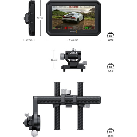 Blackmagic PYXIS Monitor EVF kit - monitor podglądowy