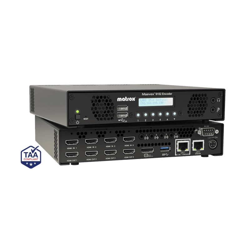 Matrox Maevex 6152 Quad 4Kp60 Encoder