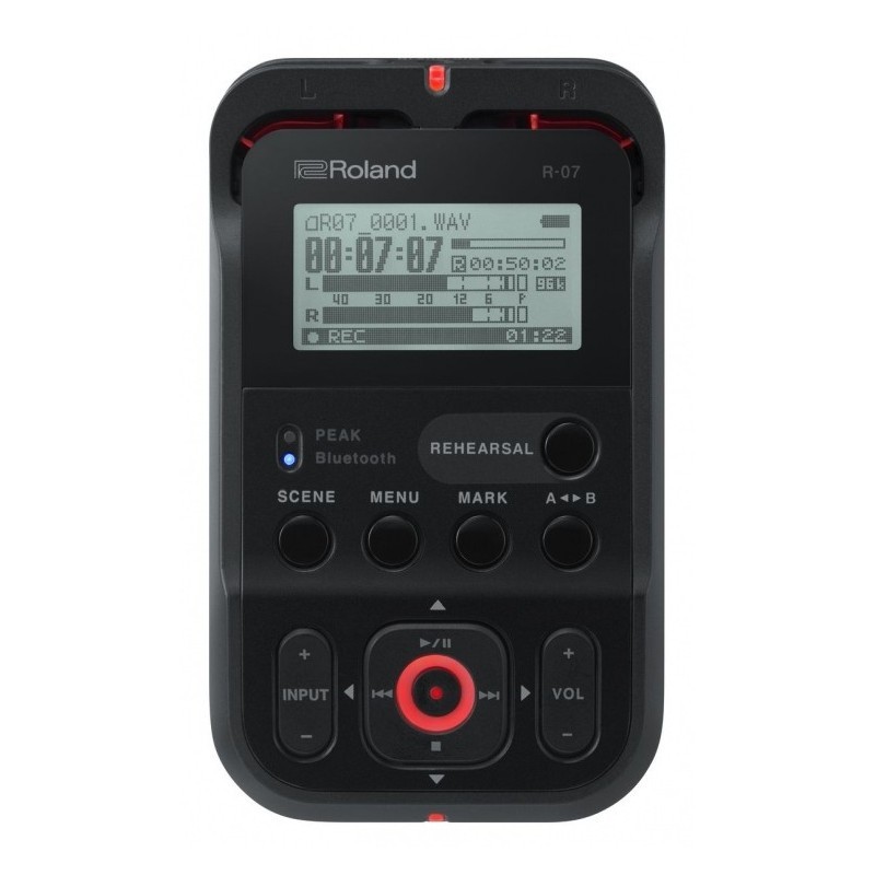 Roland R-07 (bk) - przenośny rejestrator cyfrowy (czarny)