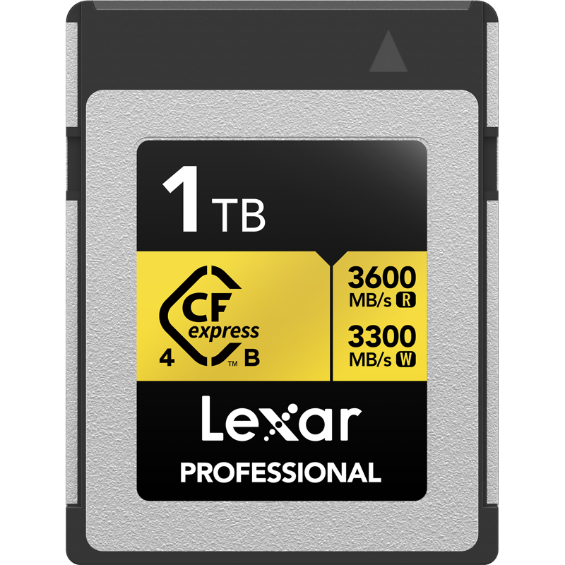 Lexar Karta pamięci 1TB CFexpress 4.0 Pro Gold R3600/W3300 + czytnik kart CFexpress Type B USB 3.2 Gen 2 / USB-C Reader GRATIS