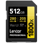 Karta pamięci Lexar SDXC Pro 1800x U3 UHS-II R280/W210 (V60) 512GB