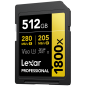 Karta pamięci Lexar SDXC Pro 1800x U3 UHS-II R280/W210 (V60) 512GB