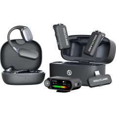 Hollyland LARK MAX 2 Ultimate Combo with OWS Monitor Earphone + Camera RX + USB-C RX