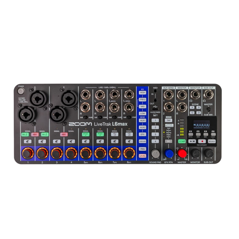 Zoom LiveTrak L6max 12-kanałowy mixer i rekorder