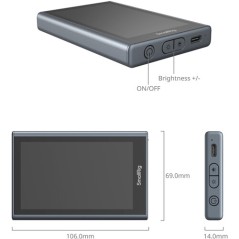 SmallRig 4850 bezprzewodowy monitor podglądowy do smartfona/telefonu (magnetyczny) + mini głowica + bezprzewodowy pilot