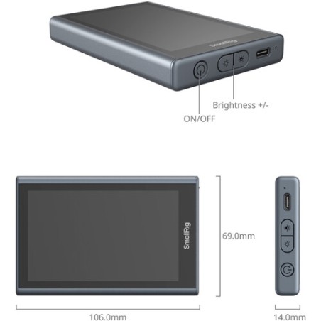 SmallRig 4850 bezprzewodowy monitor podglądowy do smartfona/telefonu (magnetyczny) + mini głowica + bezprzewodowy pilot