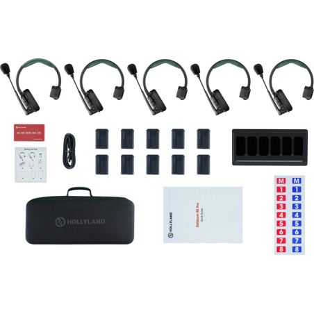 Hollyland Solidcom SE Pro- 5 Person Noise Cancelling Headset Intercom