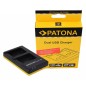 PATONA Ładowarka podwójna Dual Quick do Sony NP-FW50 (z kablem USB-C) PATONA Ładowarka podwójna Dual Quick do Sony NP-FW50 (z kablem USB-C)