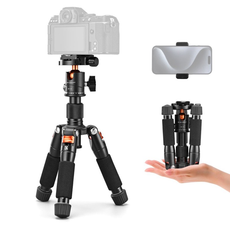 K&F Concept KF09.150 Mini statyw fotograficzny z uchwytem do telefonu