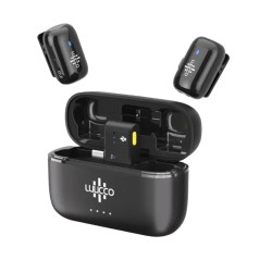 Luucco MiniPods-K2 bezprzewodowe mikrofony krawatowe USB-C czarne