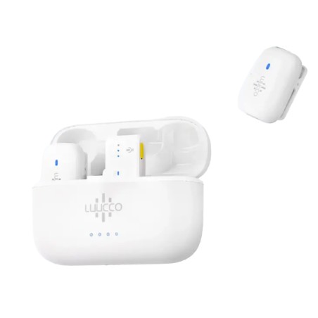 Luucco MiniPods-K2 bezprzewodowe mikrofony krawatowe USB-C białe