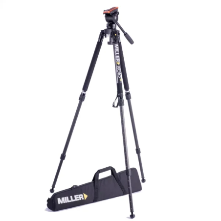 Miller AiRV+ Solo-Q 75 2-stage Carbon Fibre statyw wideo z miękką torbą transportową - PRODUKT POWYSTAWOWY