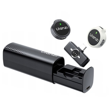 Ulanzi A21 USB-C Bezprzewodowy zestaw mikrofonowy [czarny/biały]