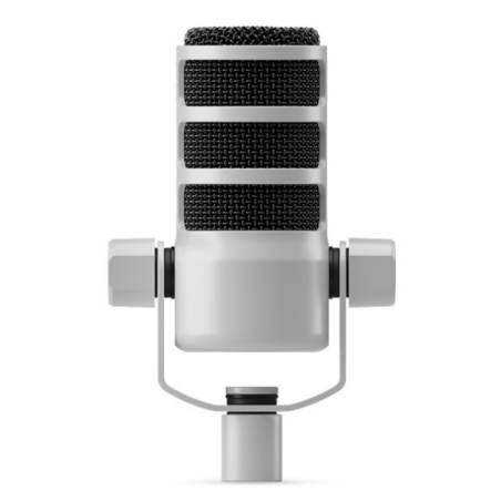 Rode PodMic White mikrofon dynamiczny do podcastów - egzemplarz powystawowy