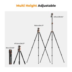K&F Concept T254A7 KF09.137 statyw 231cm