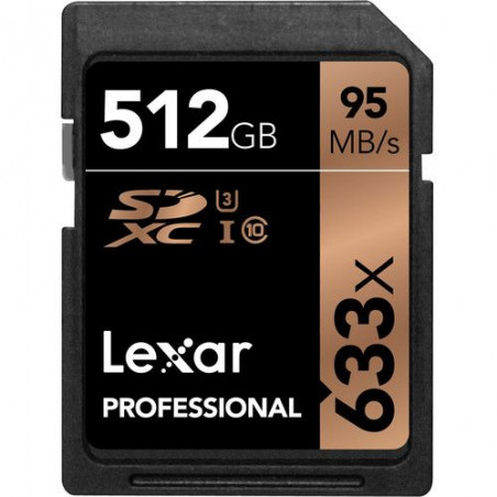 Lexar 512 GB SDHC/SDXC UHS-I (633x, 95Mb/s) Professional