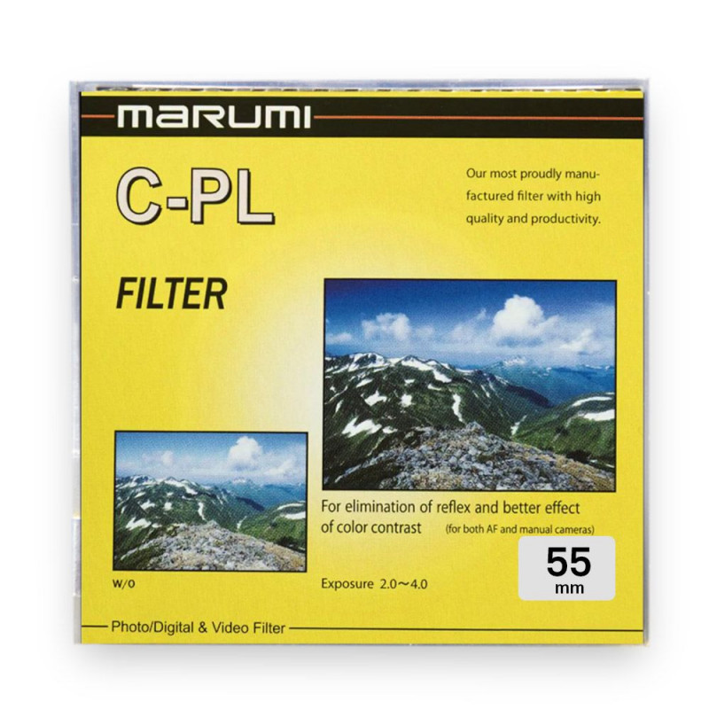 Filtr Marumi Yellow Filtr fotograficzny CPL 55 mm