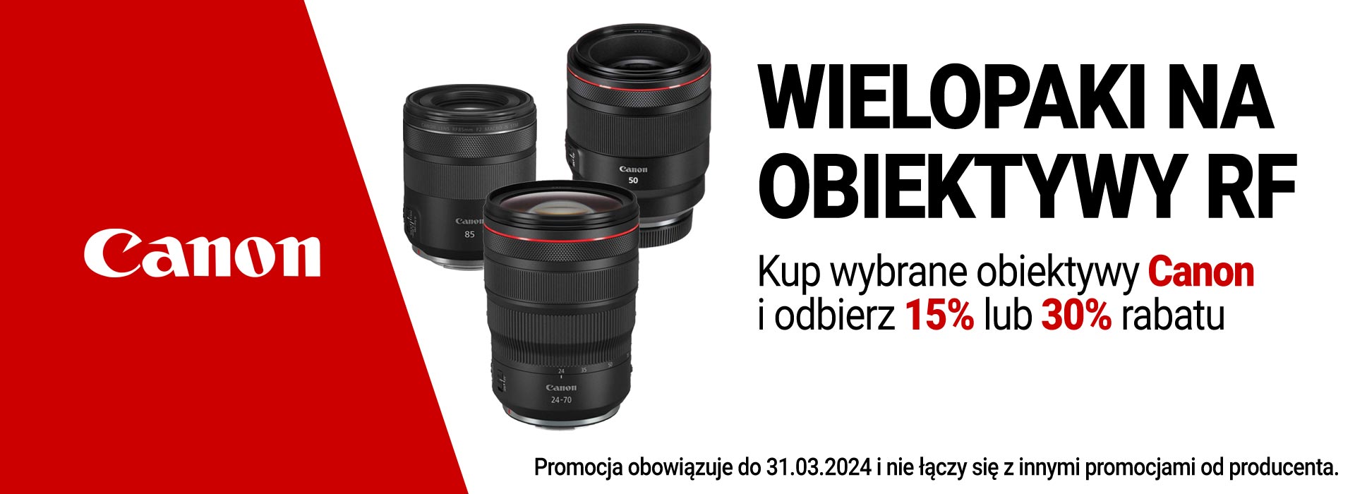 Wielopaki na  obiektywy CANON RF