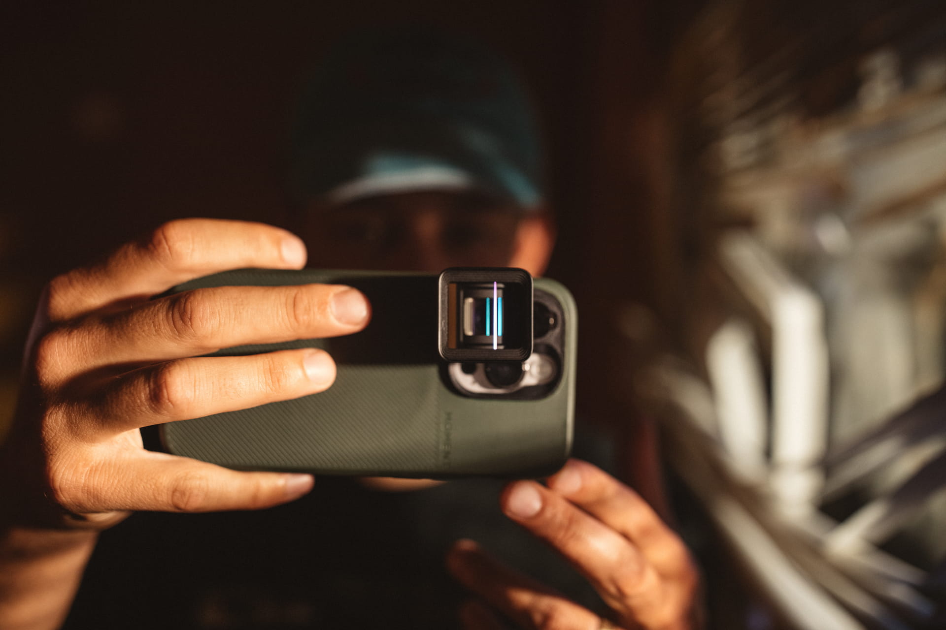 Obiektyw na smartfonie