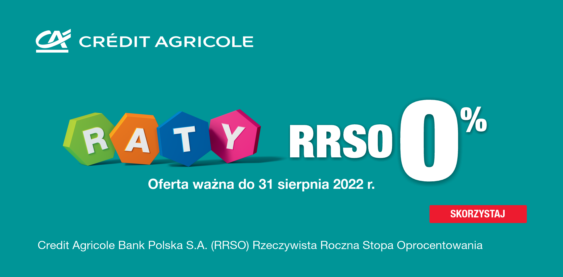 Credit Agricole | raty 0%