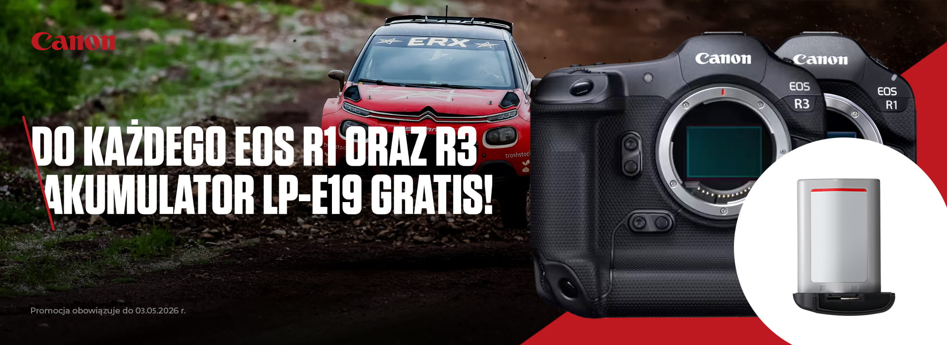 Canon akumulator LP-E19 GRATIS