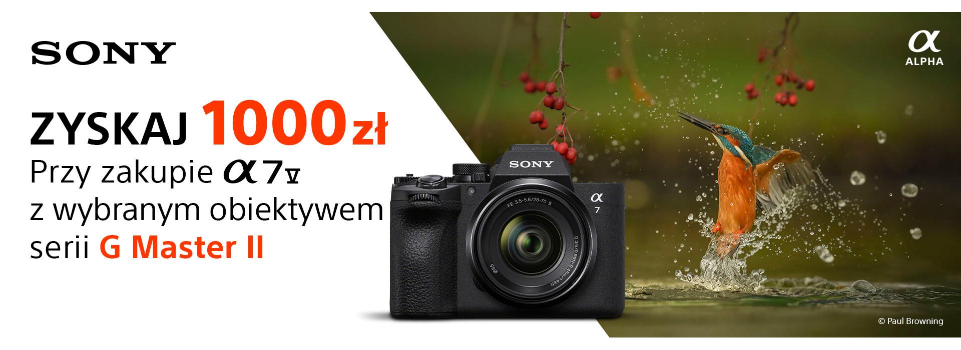 Sony A7 V promocja na obiektyw