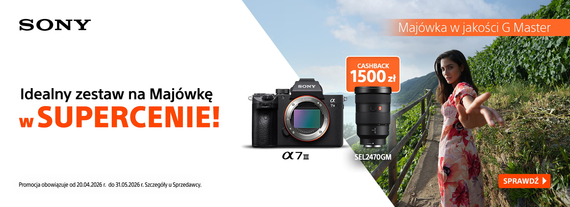 rabat 1000 zł na obiektyw SONY