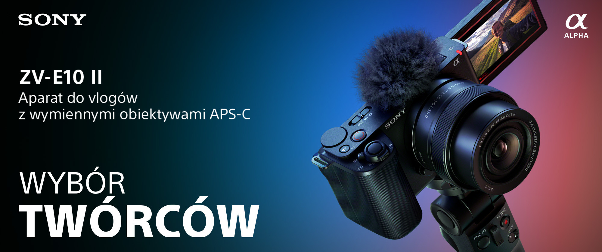 Sony ZV-E10 II z obiektywem E PZ 16-50mm f/3.5-5.6 OSS II