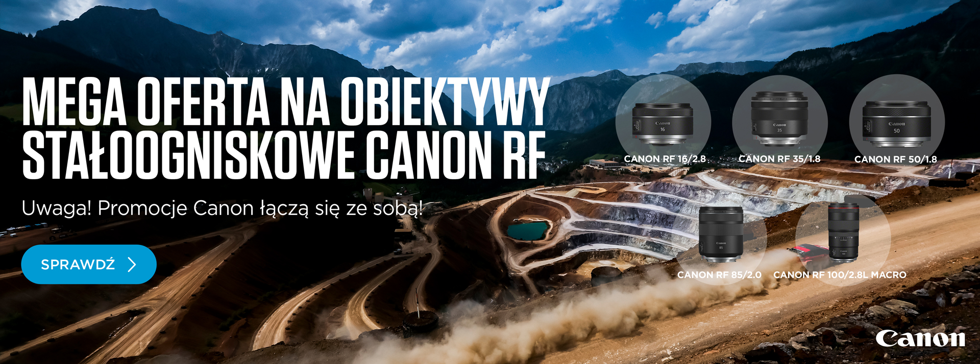 CANON |  Specjalna oferta na stałoogniskowe obiektywy Canon RF