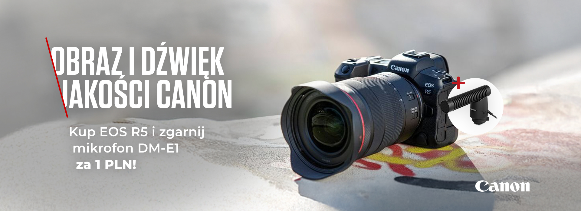 Mikrofon Canon za 1 zł