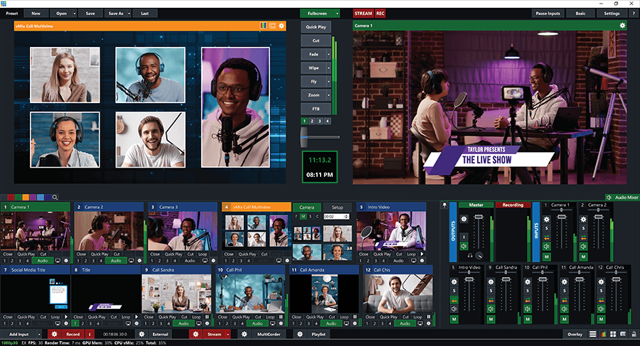 vMix Call: Add up to 8 remote guests quickly and easily